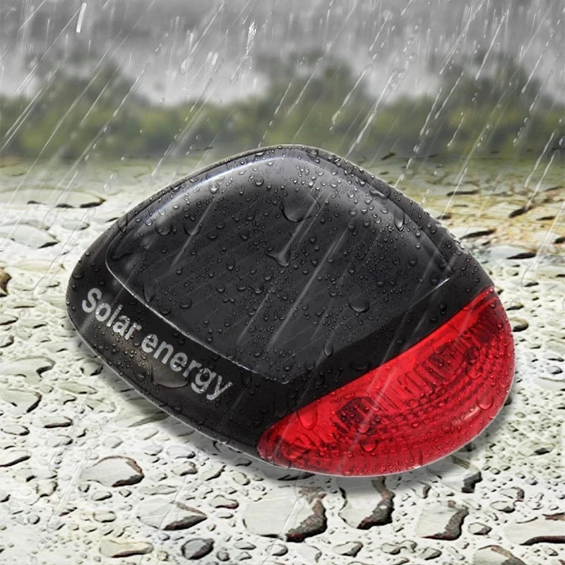 Bicycle 2 LED Taillight, Compact, lightweight, water-resistant bicycle taillight powered by solar energy with ABS material.