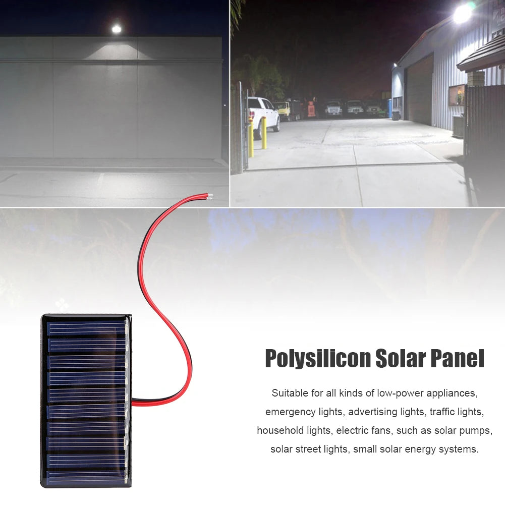 1/2/3 Pcs 0.3W 5V/0.2W 4V Solar Epoxy Panel, Energy-efficient, suitable for low-power uses, such as lighting and appliances.
