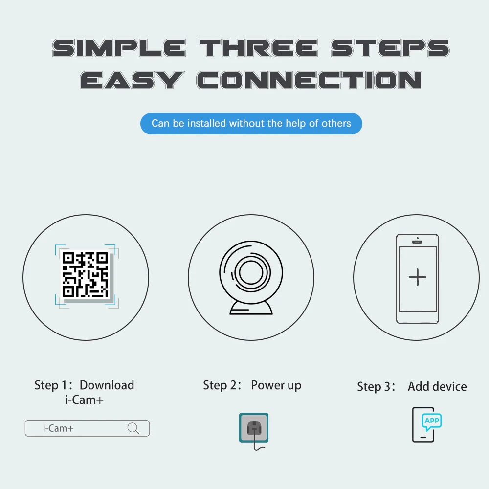 4G 5MP Outdoor Solar Panel Camara, Easy installation in 3 steps: download, power on, pair with app. No tech expertise needed.