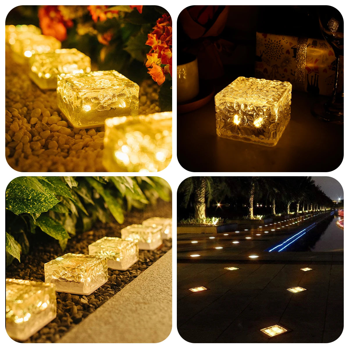 4pcs Solar LED Light, For optimal performance, position the solar lights in direct sunlight for maximum charging.