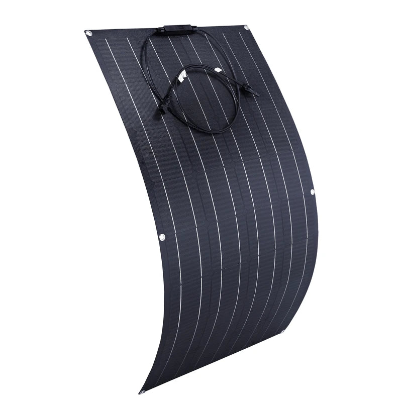 ETFE 300W Flexible Solar Panel, Waterproof and durable phone case for outdoor activities like cycling, climbing, and hiking.