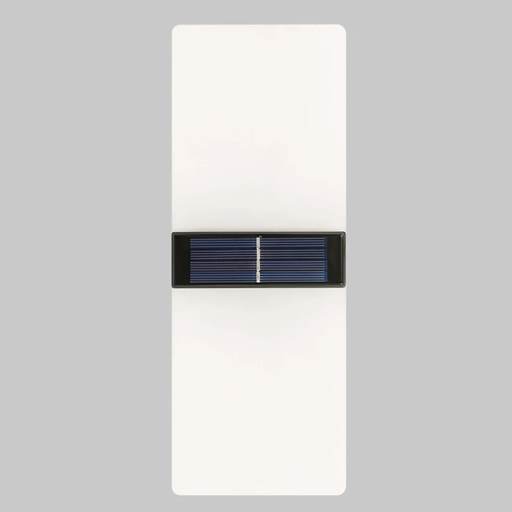 LED Solar Wall Light, Waterproof LED light with IP 65 rating, resistant to heat, impact, cold, and chemicals.