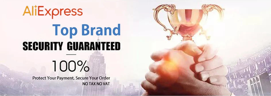 Guaranteed secure payment and order protection from AliExpress' top brand with no tax or VAT.