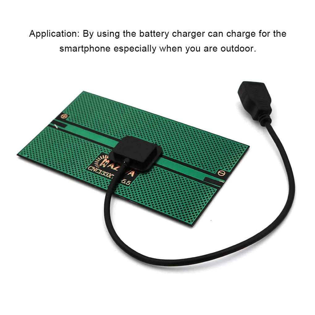 Solar Panel, Portable power bank charges smartphones like the Azurite CNC133X outdoors.