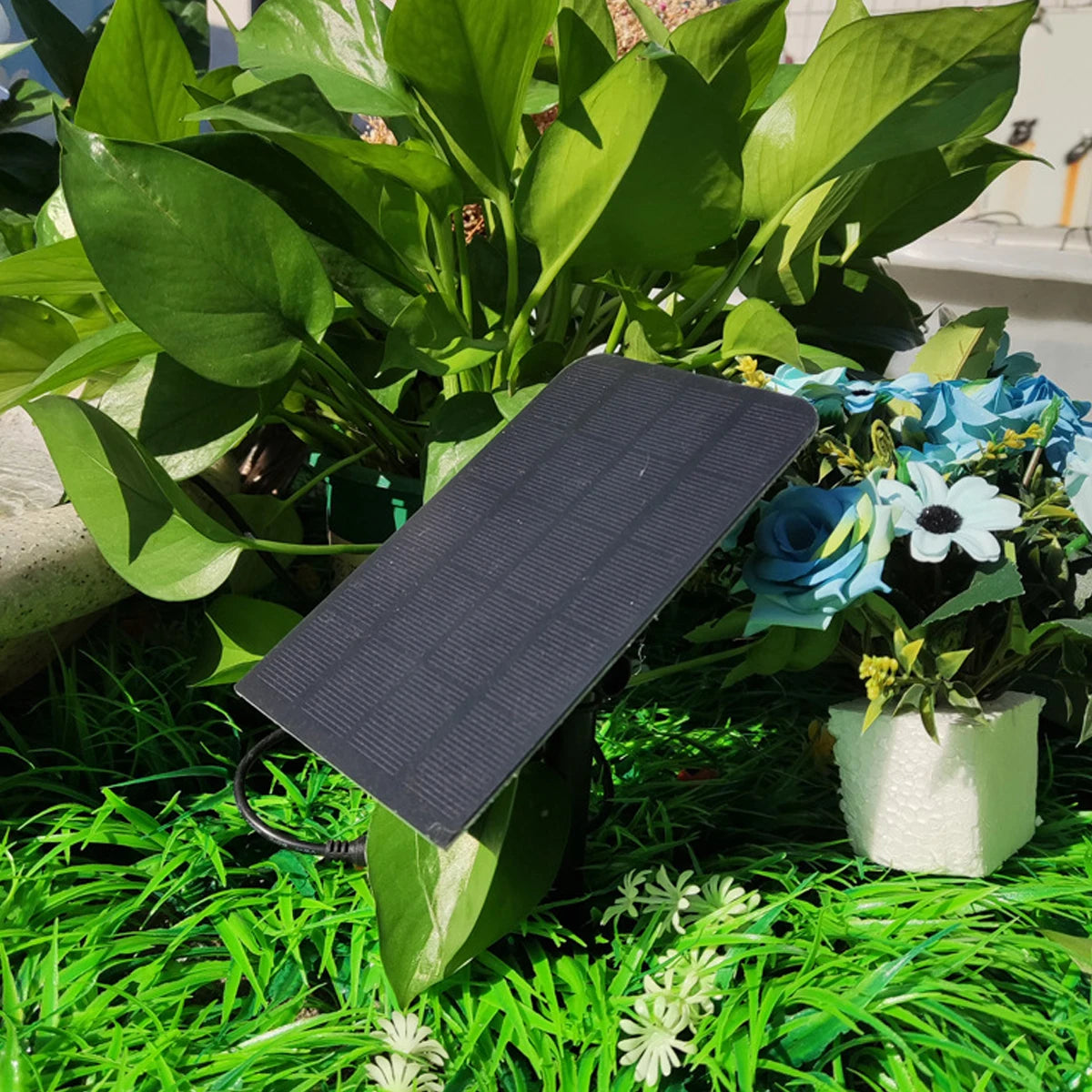 2.5W Solar Fountain, Use with water only; this product may be damaged if used dry.