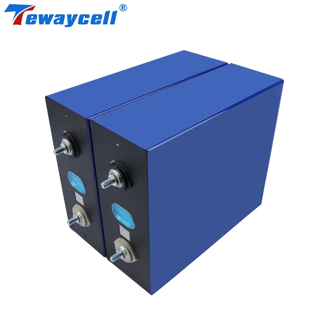 Tewaycell 280Ah Lifepo4 Rechargable Battery, Accurate voltage and resistance measurements, includes Bus bars and Bolts, one set per battery.