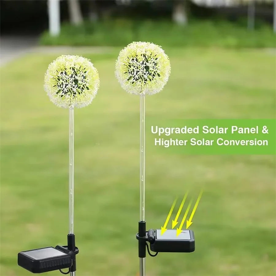 LED Outdoor Solar Light, Enhanced solar panel with higher conversion rate for efficient energy harvesting.