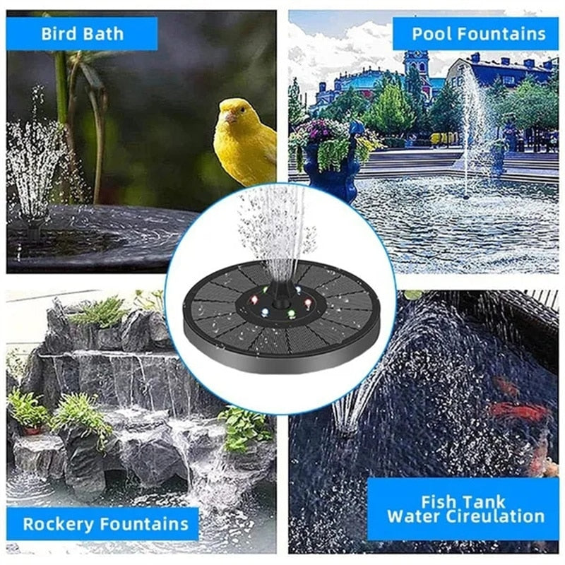 Bird Bath Pool Fountains Fish Tank Water Cireulation Rockery Fountain