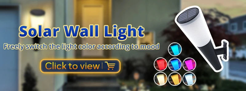 Solar LED Light, Easily switch between colors to match your mood with this solar-powered wall light.