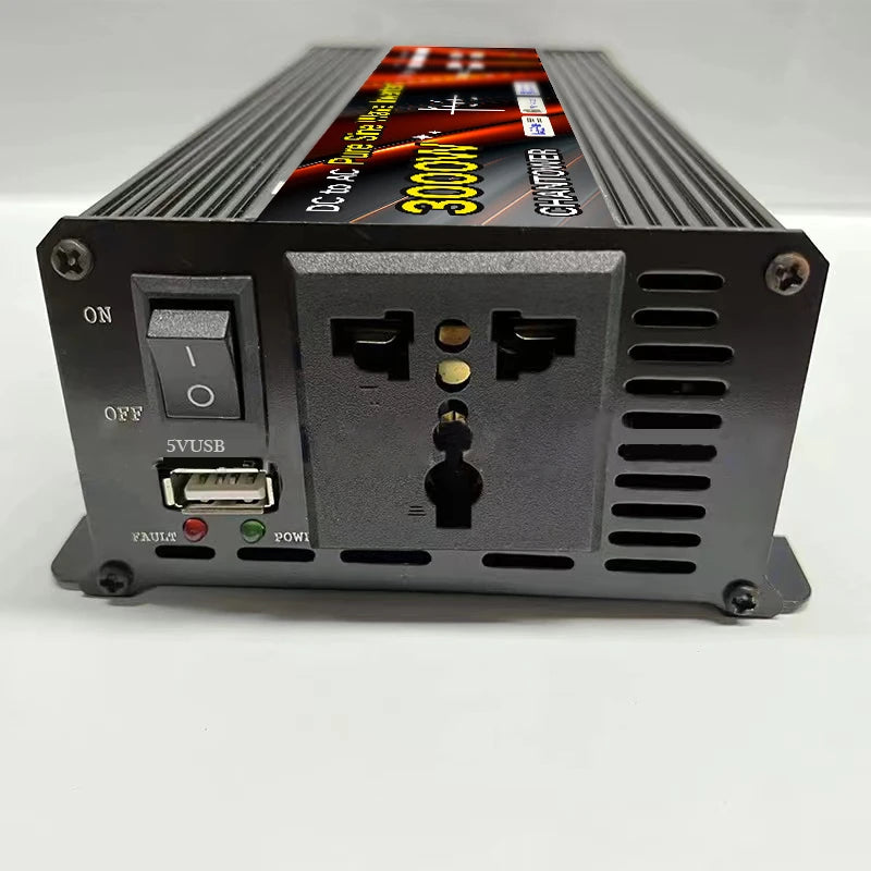 Modified Sine Wave Inverter, Calculate working time: Voltage x Capacity x Coefficient ÷ Power. Example: 12V x 80AH x 0.8 x 0.9 ÷ 100W = 6.912 hours.