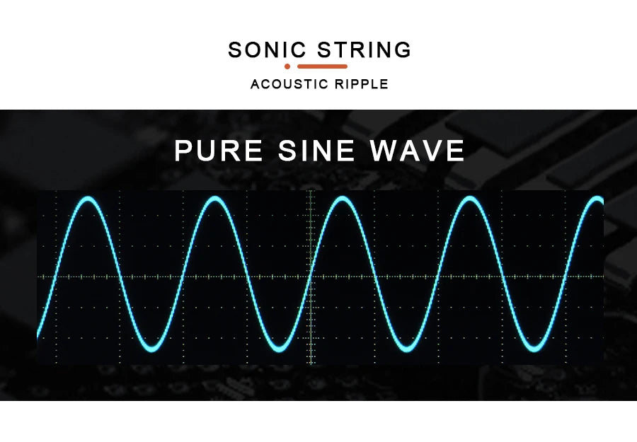 Pure sine wave inverter with Sonic String technology for smooth, high-quality power conversion.