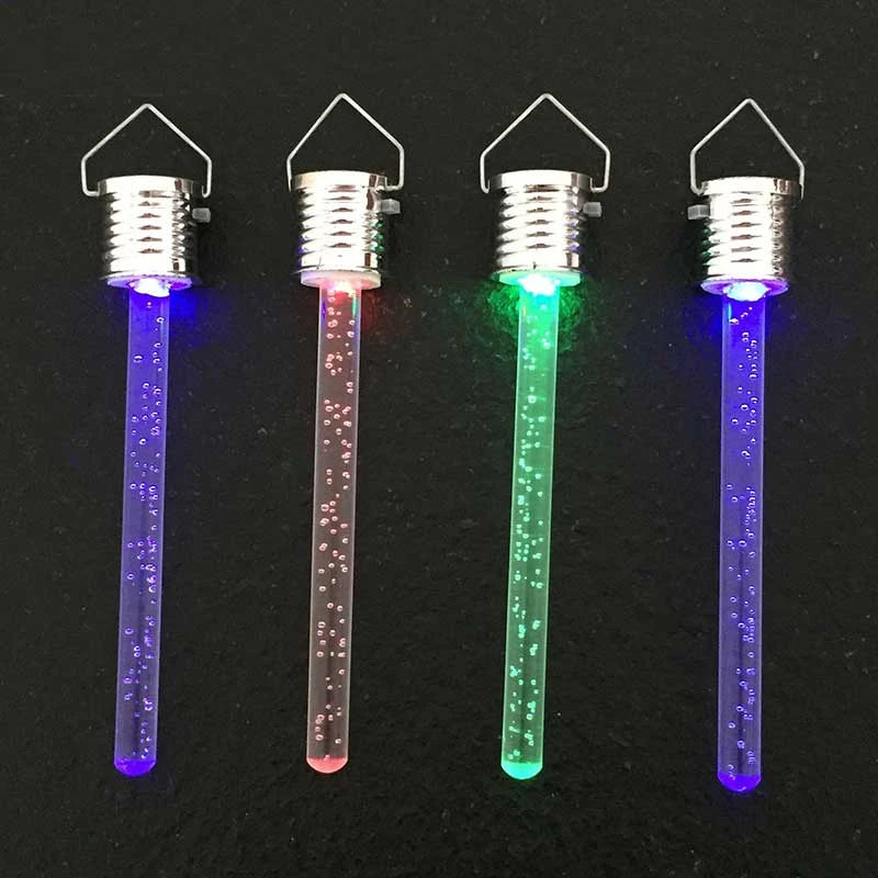 Solar light, Solar-powered acrylic chandelier with IP65 waterproof protection, LED light source, and colorful gradient effect.