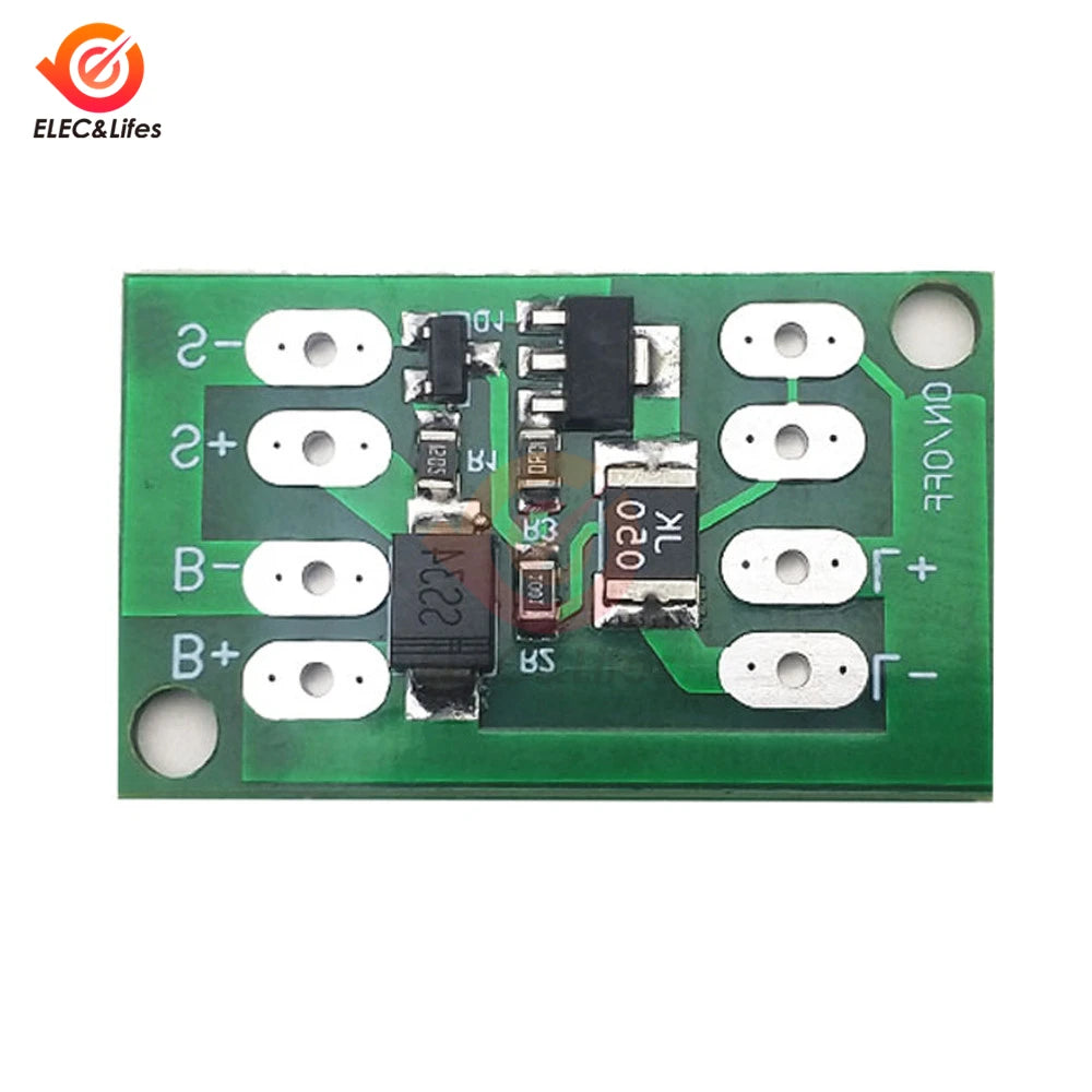 Automatic solar panel battery charger board with night light and LED lamp control switch for efficient charging.