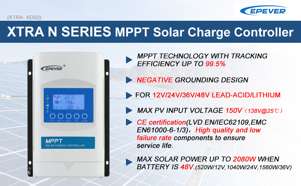 40amp mppt solar charge controller