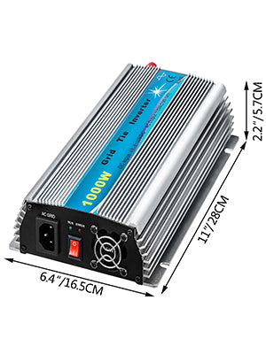 VEVOR 1000W Grid Tie Solar Inverter, Grid Tie Inverter,1000W,MPPT Power Inverter