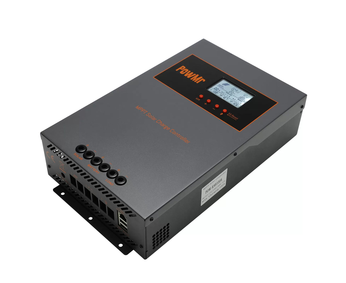 POW-K48100A – PowMr 100 A MPPT-Solarladeregler 12/24/48 V DC mit automatischer Erkennung