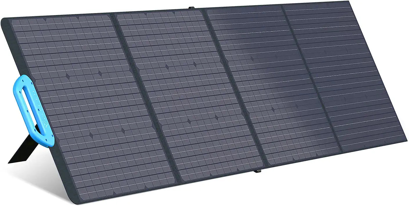 BLUETTI PV200 200W Solar Panel - for AC200P/EB70/EB55/EB3A Portable Power Stations with Adjustable Kickstand, Foldable Solar Power Backup, Off-Grid Supplies for Outdoor Camping, Emergency, Power Outage | Best Solar