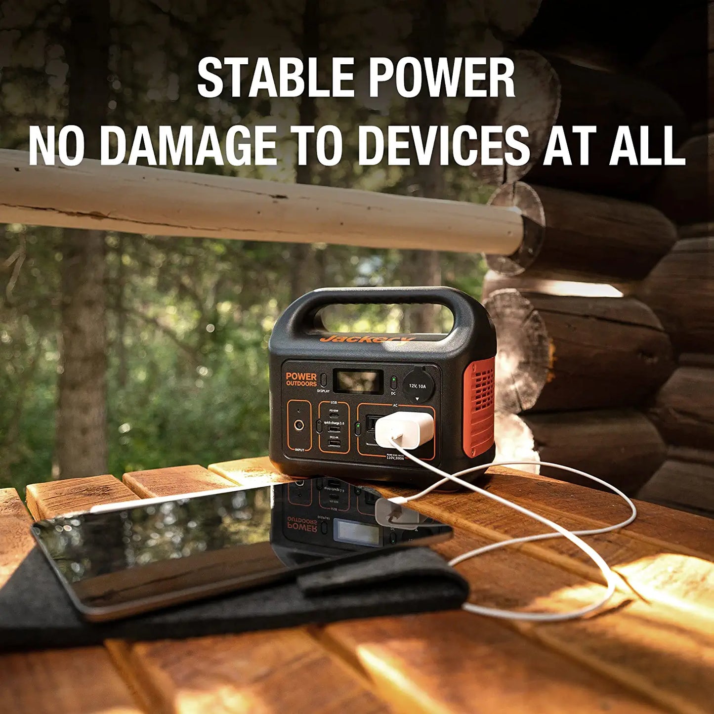 Jackery Portable Power Station Explorer 300 - 293Wh Backup Lithium Battery, 110V/300W Pure Sine Wave AC Outlet, Solar Generator (Solar Panel Not Included) for Outdoors Camping Travel Hunting Blackout | Best Solar