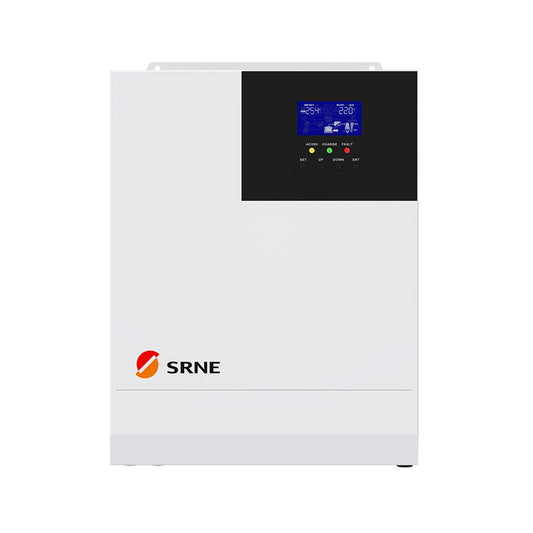 SRNE 3300W Inversor Solar Híbrido 220V MPPT 80A 3300VA Inversor de Onda Senoidal Pura Fora da Rede Inversor Solar 24V Carregador de Bateria