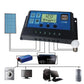 Controlador de carga solar fotovoltaica 30A/20A/10A 12V 24V com display LCD e USB duplo PWM Reguladores solares fotovoltaicos Carregadores de bateria para uso doméstico