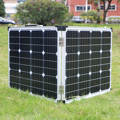 Dokio 100W Foldable Solar Panel China  (2Pcs x 50W) 18V +10A 12V Controller Solar Battery Cell/Module/System Charger