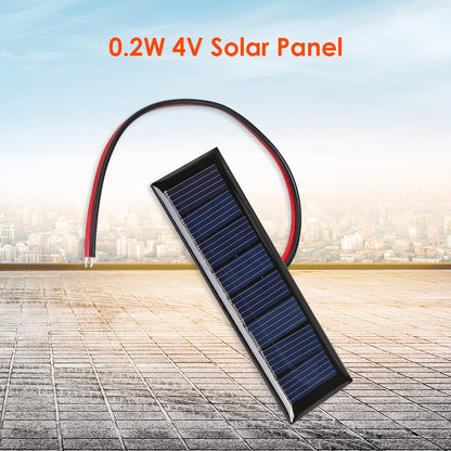 Mini PET Solar Panel 5V 60mA Sun Cell 2pcs Polycrystalline Solar Cell Photovoltaic Panel For 3.6V Battery Charger DIY Toy LED