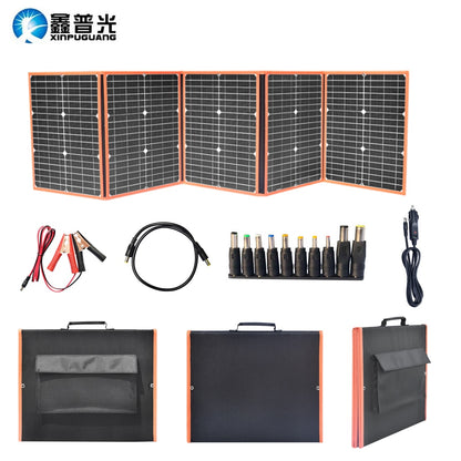 100W 80W 60W 40W Foldable Solar Panel Kit 12V Battery Charger Outdoor Portable Folding Flexible Solar Panels Dual USB+DC Output