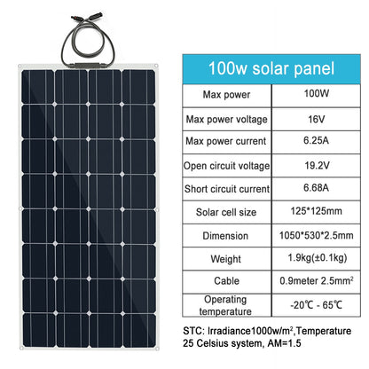 DGSUNLIGHT, 1OOw solar panel Max power 16V Max power current 6.25