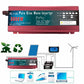Inversor de onda sinusoidal pura DC 12v / 24v a AC 110V / 220V 1000W 1600W 2000W 3000W Convertidor de banco de energía portátil Inversor solar