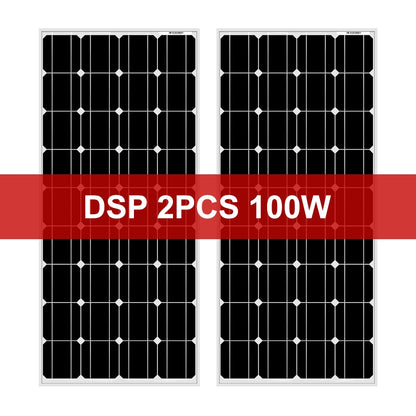 Dokio 18V 100W Rigid Solar Panel China 18V Monocrystalline Silicon Waterproof Solar Panel Charge 12V  #DSP-100M