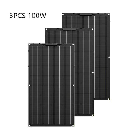 Solar Panel 100W 200W 300W 400W etfe Flexible Solar Panel With Monocrystalline Solar Cell 12V Battery Charger RV/Boat/Car