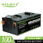 Nuova batteria 12V 200Ah 280Ah 400Ah 24v 100Ah 200Ah 48v 120Ah LiFePO4 integrata -BMS per accumulo di energia domestica Solar Perfect No Tax