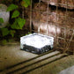 Ladrillo solar cubo de hielo luz exterior impermeable camino escalera LED luz solar jardín patio camino fiesta Navidad paisaje lámpara
