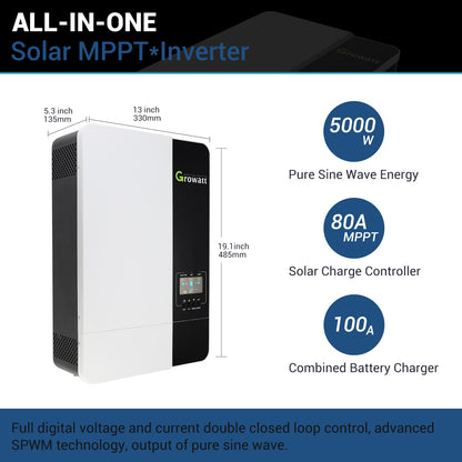 485mm Solar Charge Controller 100A Combined Battery Charger Full