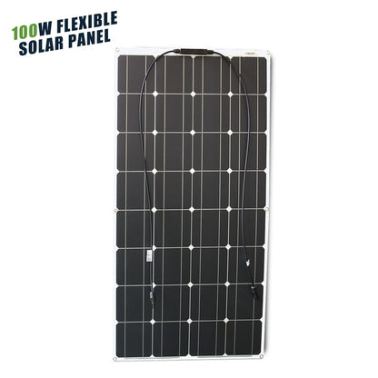 12V Flexible Solar Panel 600W 100W 200W 300W 400W 500W Bendable Waterproof Monocrystalline Best Solar Panel China for RV Boat