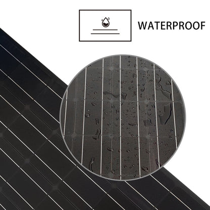 100W 200W Light film durable waterproof etfe flexible solar panels monocrystalline solar cell 12v battery charge RV/boat/car