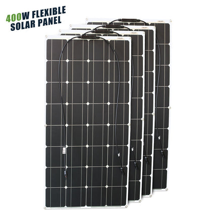 12V Flexible Solar Panel 600W 100W 200W 300W 400W 500W Bendable Waterproof Monocrystalline Best Solar Panel China for RV Boat