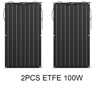 Solar Panel 100W 200W 300W 400W etfe Flexible Solar Panel With Monocrystalline Solar Cell 12V Battery Charger RV/Boat/Car