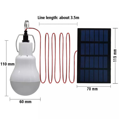 Solar Light Bulb Outdoor Waterproof With Hook Solar Lamp Garden Courtyard Emergency Energy Saving Light Bulb