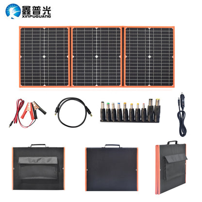 100W 80W 60W 40W Foldable Solar Panel Kit 12V Battery Charger Outdoor Portable Folding Flexible Solar Panels Dual USB+DC Output