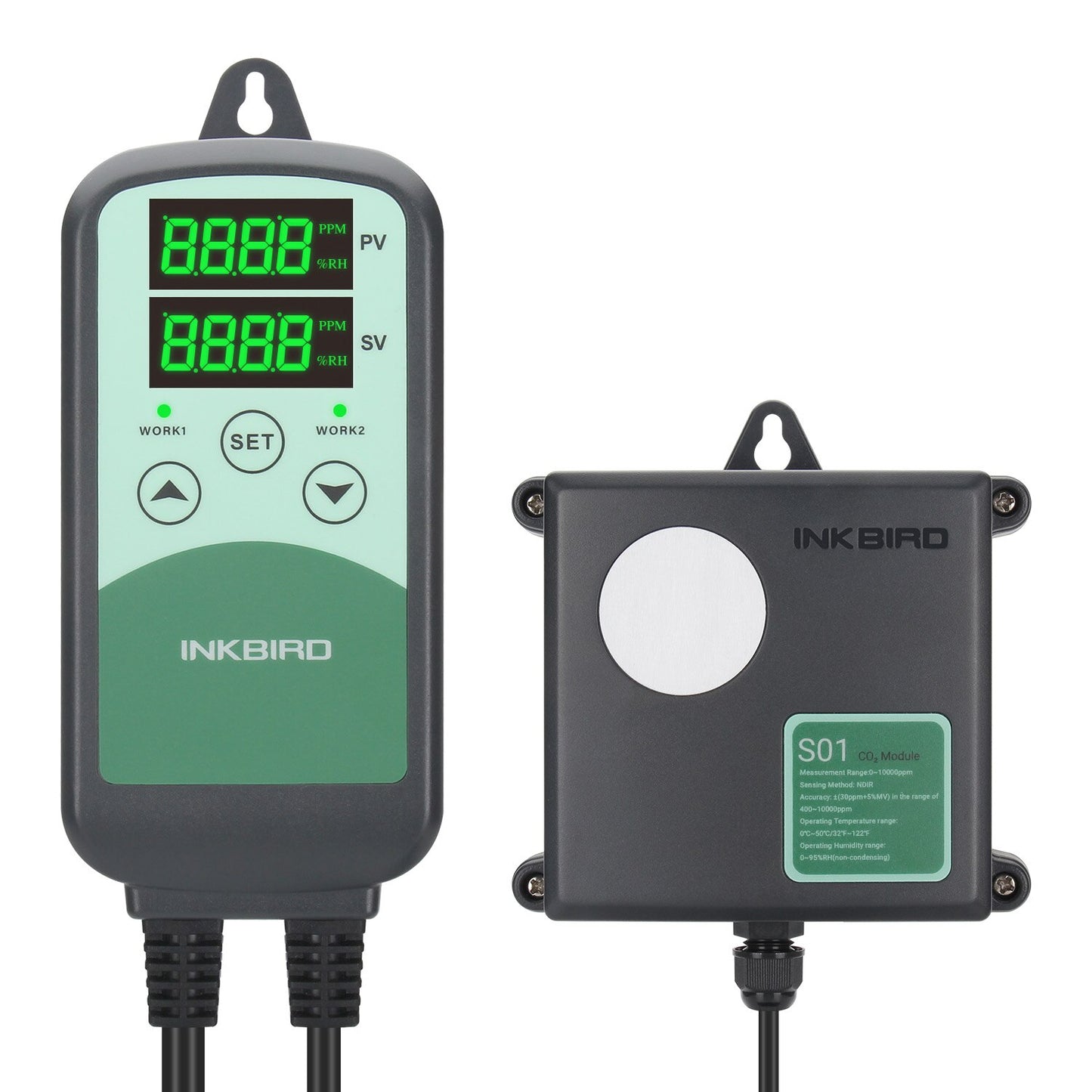 INKBIRD ICC-500T Regolatore CO2 digitale Regolatore CO2 programmabile e monitor per la ventilazione delle industrie agricole zootecniche