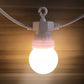 IP65 42ft LED G50 Soffitten-Kugelbirnen-Lichterkette im Freien, weiße Lichterkette für wasserdichte Girlande, Hochzeit, Party, Terrasse, Hinterhof