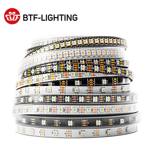 SK6812 RGBW-LED-Streifenlicht 4 in 1 ähnlich WS2812B 1 m 4 m 5 m 30 60 144 LEDs individuell adressierbare RGBWW-LED-Leuchten IP30 65 67 5 V