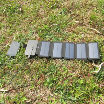 KERNUAP Sun Folding 10W Solar Cells Charger 5V 2.1A USB Output Devices Portable Solar Panels for Smartphones