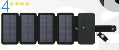 KERNUAP Sun Folding 10W Solar Cells Charger 5V 2.1A USB Output Devices Portable Solar Panels for Smartphones