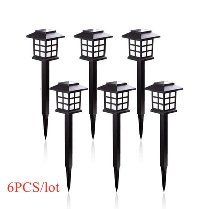 2/4/6/8pcs Led Solar Pathway Lights Waterproof Outdoor Solar Lamp for Garden/Landscape/Yard/Patio/Driveway/Walkway Lighting