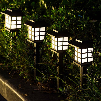 2/4/6/8pcs Led Solar Pathway Lights Waterproof Outdoor Solar Lamp for Garden/Landscape/Yard/Patio/Driveway/Walkway Lighting