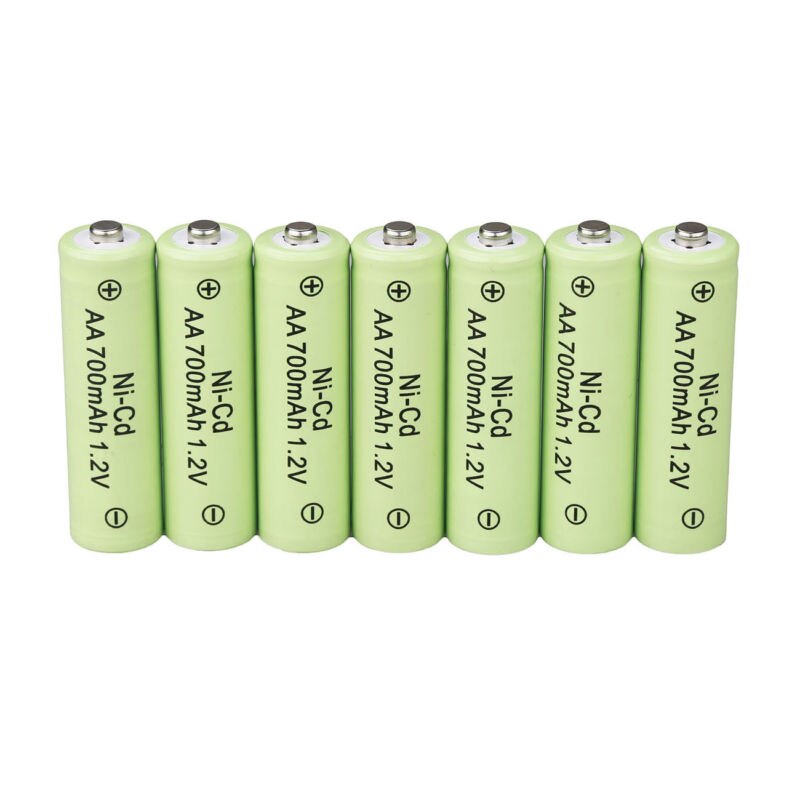 AA Rechargeable Batteries NiCd 700mAh 1.2v Garden Solar Ni-Cd Light LED EAS