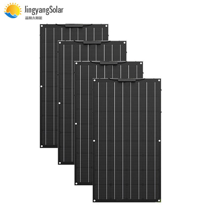 High quality 300W etfe Flexible Solar Panel equal 3PCS of 100W panel solar Monocrystalline Solar Cell 12v solar battery charger