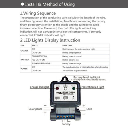 if reversed, the controller lights without any indication; will not